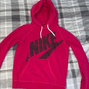Pink Nike hoodie